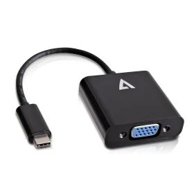 Adaptateur USB C vers VGA V7 V7UCVGA-BLK-1E  Noir de V7, Adaptateurs USB-VGA - Réf : S55018989, Prix : 11,74 €, Remise : %