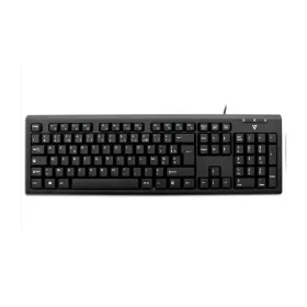 Tastiera V7 KU200FR Nero Francese AZERTY di V7, Tastiere - Rif: S55019235, Prezzo: 16,40 €, Sconto: %