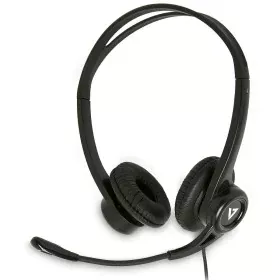 Headphones with Microphone V7 HU311-2EP   Black by V7, Headphones and accessories - Ref: S55019515, Price: 16,59 €, Discount: %