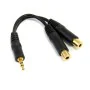 Câble Audio Jack (3,5 mm) Coupleur Startech MUY1MFF    Noir 0,15 m de Startech, Câbles - Réf : S55056359, Prix : 5,05 €, Remi...