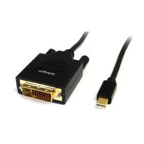 Adaptateur Mini DisplayPort vers DVI Startech MDP2DVIMM6   (1,8 m) Noir 1.8 m de Startech, Câbles DVI - Réf : S55056621, Prix...