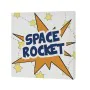 Leinwand HappyFriday Mr Fox Space rocket Bunt 27 x 27 cm von HappyFriday, Leinwanddrucke - Ref: D1610274, Preis: 9,39 €, Raba...