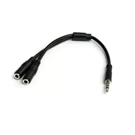 Audioadapter Jack Startech MUYHSMFF    Schwarz 0,2 m von Startech, Kabel - Ref: S55056675, Preis: 6,26 €, Rabatt: %