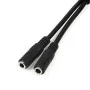 Adaptador Áudio Jack Startech MUYHSMFF    Preto 0,2 m de Startech, Cabos - Ref: S55056675, Preço: 5,25 €, Desconto: %