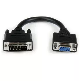 DVI-I to VGA Cable Startech DVIVGAMF8IN   Black 0,2 m by Startech, DVI Cables - Ref: S55057010, Price: 10,30 €, Discount: %