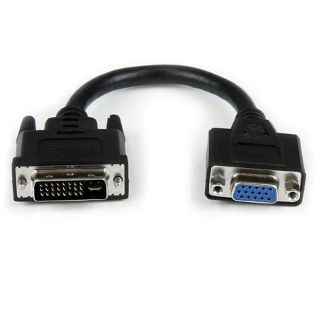 Câble DVI-I vers VGA Startech DVIVGAMF8IN   Noir 0,2 m de Startech, Câbles DVI - Réf : S55057010, Prix : 9,89 €, Remise : %