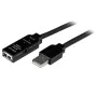 USB Cable Startech USB2AAEXT25M Black by Startech, USB Cables - Ref: S55057313, Price: 124,22 €, Discount: %