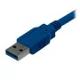 Cable USB A a USB B Startech USB3SAB1M   Azul de Startech, Cables USB - Ref: S55057365, Precio: 13,75 €, Descuento: %