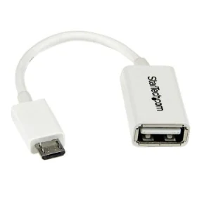 Câble Micro USB vers USB Startech UUSBOTGW    Blanc de Startech, Câbles USB - Réf : S55057387, Prix : 6,97 €, Remise : %