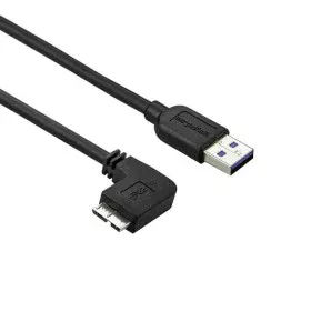 Câble USB vers Micro USB Startech USB3AU2MLS   Noir de Startech, Câbles USB - Réf : S55057635, Prix : 18,68 €, Remise : %