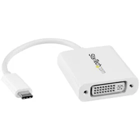 Adaptador USB C para DVI Startech CDP2DVIW    Branco de Startech, Adaptadores - Ref: S55057785, Preço: 34,00 €, Desconto: %