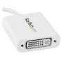 Adaptador USB C a DVI Startech CDP2DVIW    Blanco de Startech, Adaptadores - Ref: S55057785, Precio: 34,00 €, Descuento: %