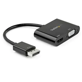 Adaptador Display Port para HDMI/VGA Startech DP2VGAHD20   4K Ultra HD Preto de Startech, Cabos HDMI - Ref: S55058878, Preço:...