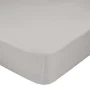 Fitted bottom sheet HappyFriday BASIC Grey 105 x 200 x 32 cm by HappyFriday, Sheets and pillowcases - Ref: D1610377, Price: 1...