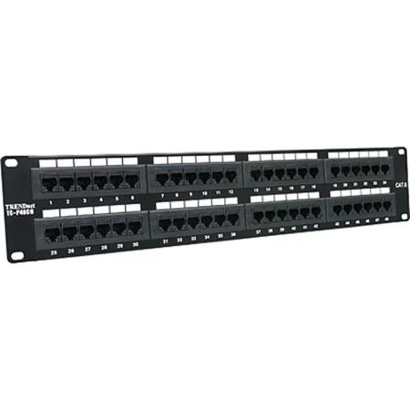 Panneau de Brassage 48 Ports UTP Catégorie 6 Trendnet 21221267 de Trendnet, Tableaux de connexion Ethernet - Réf : S55065698,...