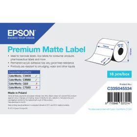 Etichette per Stampante Epson C33S045534 Bianco di Epson, Etichette adesive e adesivi - Rif: S55081002, Prezzo: 12,72 €, Scon...