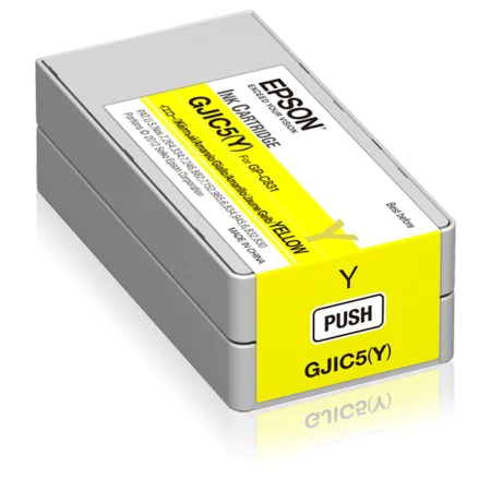 Cartouche d'encre originale Epson GJIC5Y Jaune de Epson, Toners et encre pour imprimante - Réf : S55081046, Prix : 32,10 €, R...