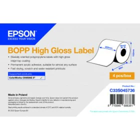 Printer Labels Epson C33S045736 Shiny Ø 70 mm (4 Units) by Epson, Adhesive labels and stickers - Ref: S55081969, Price: 137,3...