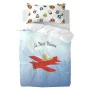 Federa HappyFriday Le Petit Prince Son avion Multicolore 80 x 80 cm di HappyFriday, Lenzuola e federe per cuscino - Rif: D161...