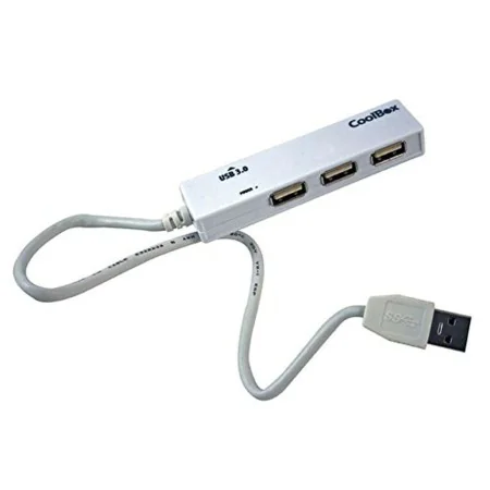 Hub USB CoolBox COO-H413 Noir Blanc de CoolBox, Hubs USB - Réf : S55094322, Prix : 9,15 €, Remise : %