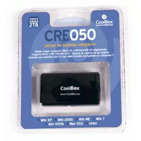 Kartenleser CoolBox CRCOOCRE050 Schwarz von CoolBox, Externe Kartenlesegeräte - Ref: S55094334, Preis: 10,72 €, Rabatt: %