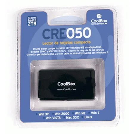 Kartenleser CoolBox CRCOOCRE050 Schwarz von CoolBox, Externe Kartenlesegeräte - Ref: S55094334, Preis: 11,17 €, Rabatt: %