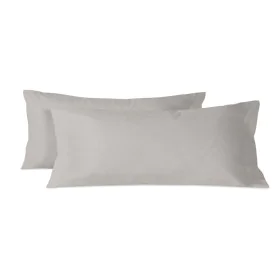 Taie d'oreiller HappyFriday BASIC Gris 45 x 110 cm (2 Unités) de HappyFriday, Draps et taies d'oreiller - Réf : D1610480, Pri...