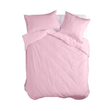 Housse de Couette HappyFriday BASIC Rose clair 240 x 220 cm de HappyFriday, Couettes et housses de couette - Réf : D1610538, ...