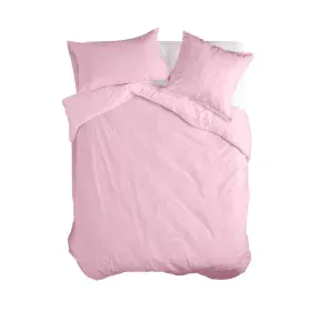 Housse de Couette HappyFriday BASIC Rose clair 260 x 220 cm de HappyFriday, Couettes et housses de couette - Réf : D1610539, ...