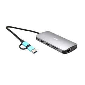 Hub USB i-Tec CANANOTDOCKPD Argenté de i-Tec, Hubs USB - Réf : S55164095, Prix : 97,93 €, Remise : %