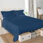 Lenzuolo Superiore HappyFriday Basic Blu Marino 180 x 270 cm di HappyFriday, Lenzuola e federe per cuscino - Rif: D1610554, P...