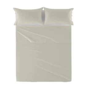 Drap HappyFriday Basic Beige 180 x 270 cm de HappyFriday, Draps et taies d'oreiller - Réf : D1610559, Prix : 20,00 €, Remise : %