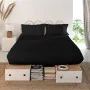 Top sheet HappyFriday Basic Black 210 x 270 cm by HappyFriday, Sheets and pillowcases - Ref: D1610566, Price: 27,21 €, Discou...