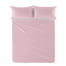 Drap HappyFriday Basic Rose clair 160 x 270 cm de HappyFriday, Draps et taies d'oreiller - Réf : D1610575, Prix : 18,15 €, Re...