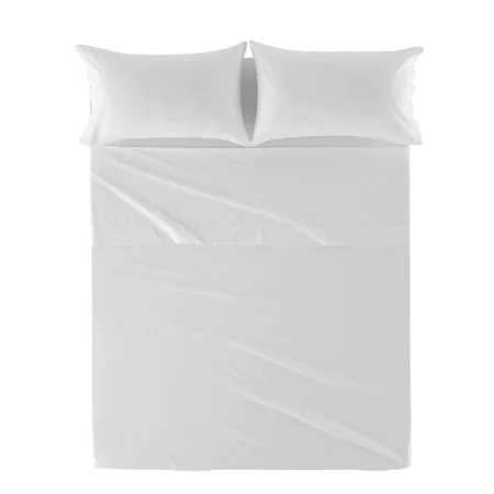 Lençol de cima HappyFriday Basic Branco 210 x 270 cm de HappyFriday, Lençóis e capas de almofadas - Ref: D1610581, Preço: 19,...