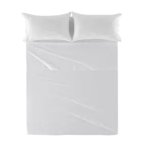 Lençol de cima HappyFriday Basic Branco 240 x 270 cm de HappyFriday, Lençóis e capas de almofadas - Ref: D1610582, Preço: 19,...