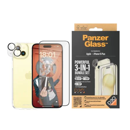 Protetor de ecrã para o telemóvel Panzer Glass B1174+2811 Apple iPhone 15 Plus de Panzer Glass, Protetores de ecrã - Ref: S55...