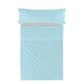 Jeu de draps HappyFriday BASIC KIDS Bleu Lit 1 persone 2 Pièces de HappyFriday, Draps et taies d'oreiller - Réf : D1610620, P...