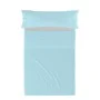 Jeu de draps HappyFriday BASIC KIDS Bleu Lit 1 persone 2 Pièces de HappyFriday, Draps et taies d'oreiller - Réf : D1610623, P...