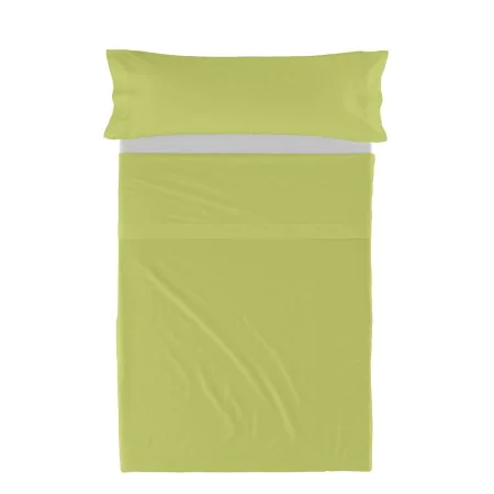 Jeu de draps HappyFriday BASIC KIDS Vert Lit 1 persone 2 Pièces de HappyFriday, Draps et taies d'oreiller - Réf : D1610624, P...