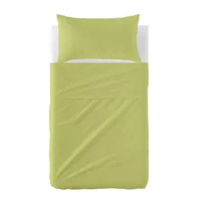 Set di Lenzuola HappyFriday BASIC KIDS Verde Culla Neonato 2 Pezzi di HappyFriday, Biancheria da letto per culle - Rif: D1610...