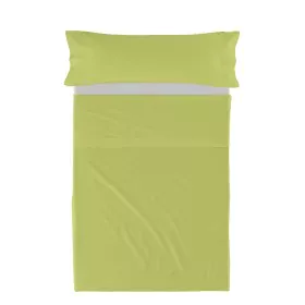 Jeu de draps HappyFriday BASIC KIDS Vert Lit 1 persone 180 x 270 cm 2 Pièces de HappyFriday, Draps et taies d'oreiller - Réf ...