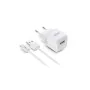 Caricabatterie da Parete + Cavo USB-C Urban Factory PSC25UF Bianco 12 W di Urban Factory, Caricabatterie - Rif: S55249647, Pr...