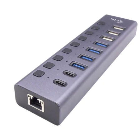 Hub USB i-Tec CACHARGEHUB9LAN Gris de i-Tec, Hubs USB - Réf : S55249706, Prix : 62,34 €, Remise : %