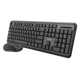 Clavier Trust 23944 Noir Espagnol Espagnol Qwerty QWERTY de Trust, Claviers - Réf : S55249905, Prix : 29,26 €, Remise : %