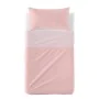 Bedding set HappyFriday BASIC KIDS Light Pink Baby Crib 2 Pieces by HappyFriday, Bed linen for cots - Ref: D1610629, Price: 1...