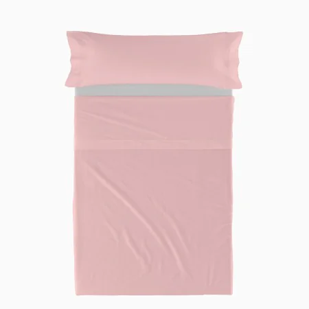 Jeu de draps HappyFriday BASIC KIDS Rose clair Lit 1 persone 2 Pièces de HappyFriday, Draps et taies d'oreiller - Réf : D1610...