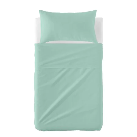 Juego de Sábanas HappyFriday BASIC KIDS Menta Cuna de Bebé 2 Piezas de HappyFriday, Ropa de cama para cunas - Ref: D1610634, ...