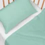 Set di Lenzuola HappyFriday BASIC KIDS Menta Culla Neonato 2 Pezzi di HappyFriday, Biancheria da letto per culle - Rif: D1610...