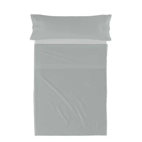 Jeu de draps HappyFriday BASIC KIDS Gris Lit 1 persone 2 Pièces de HappyFriday, Draps et taies d'oreiller - Réf : D1610636, P...